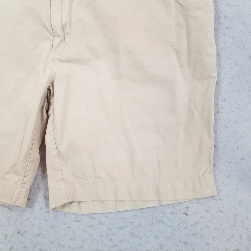 Polo Ralph Lauren Shorts Mens 38 Beige Chino Flat Front 10 Inseam Casual Summer